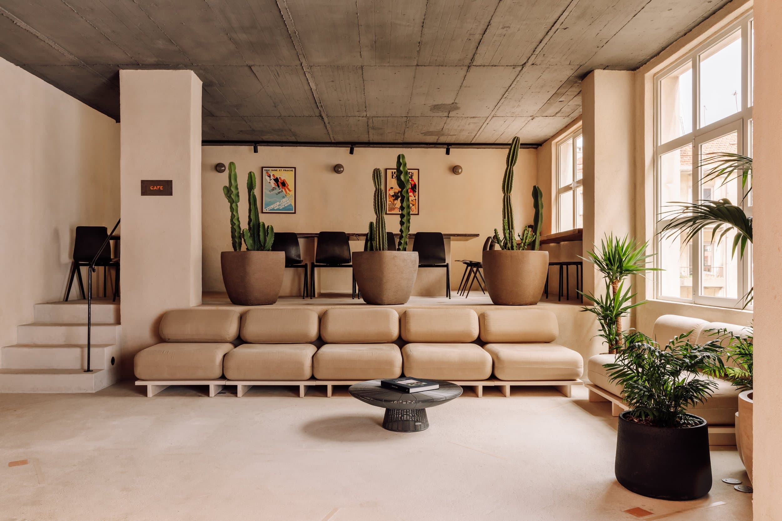 Luxury wellness club interior